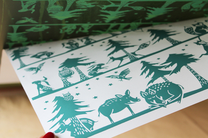 Geschenkpapier Waldtiere