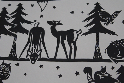 Geschenkpapier Waldtiere