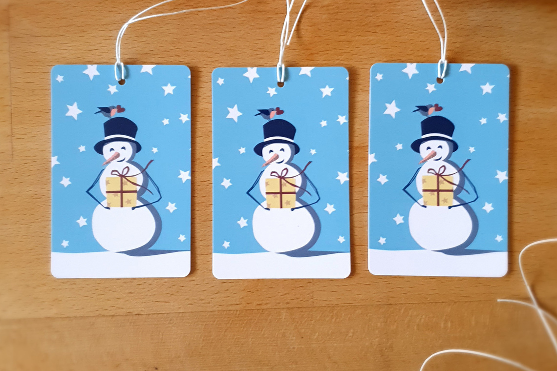 Anhänger Schneemann