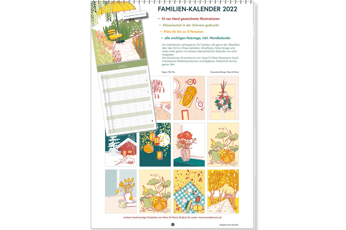Familien Planer Kalender 2022
