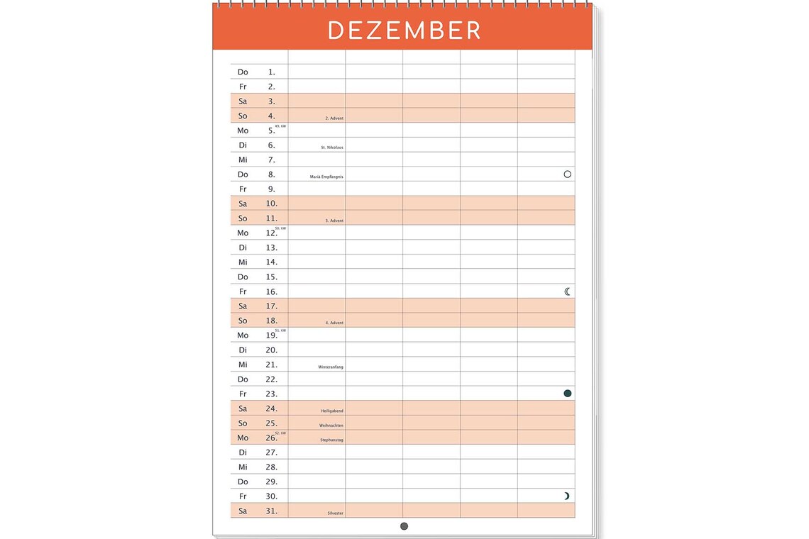 Familien Planer Kalender 2022