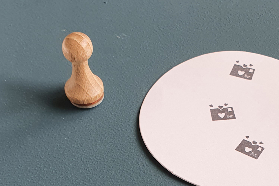 Mini-Stempel Herzenspost