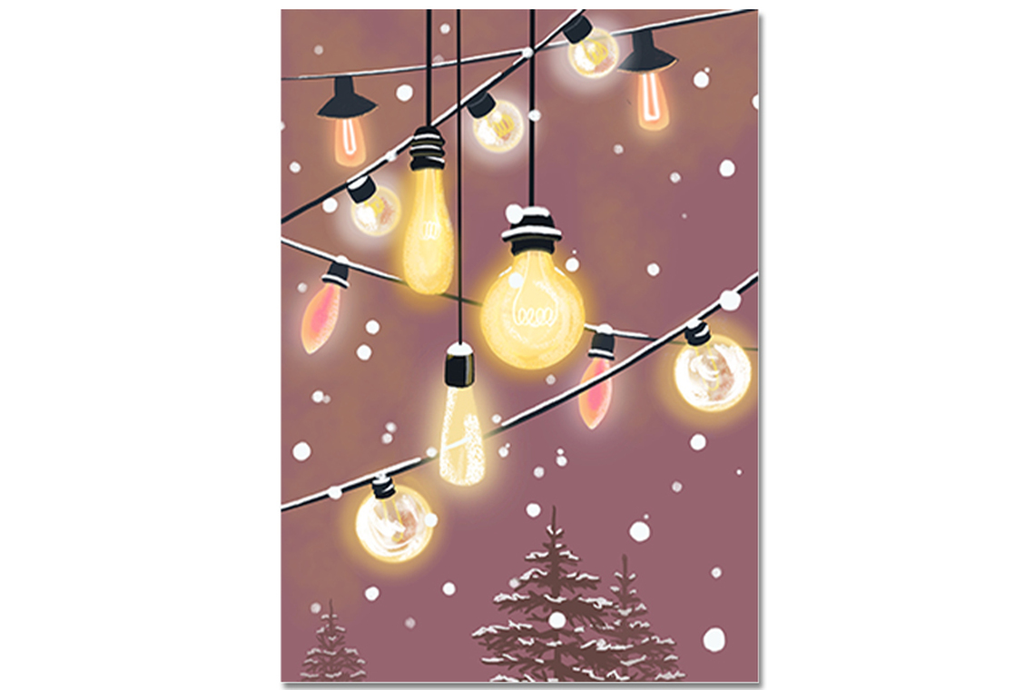 Postkarte Lichtermeer