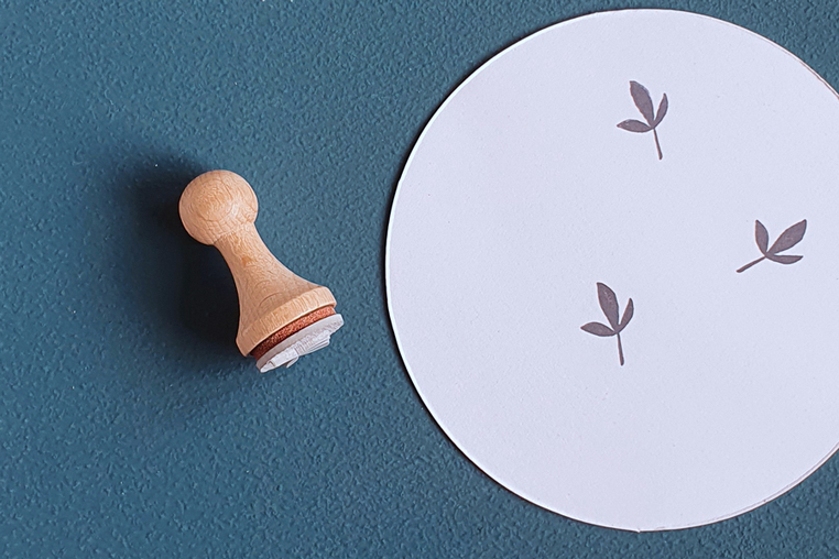 Mini-Stempel Blatt