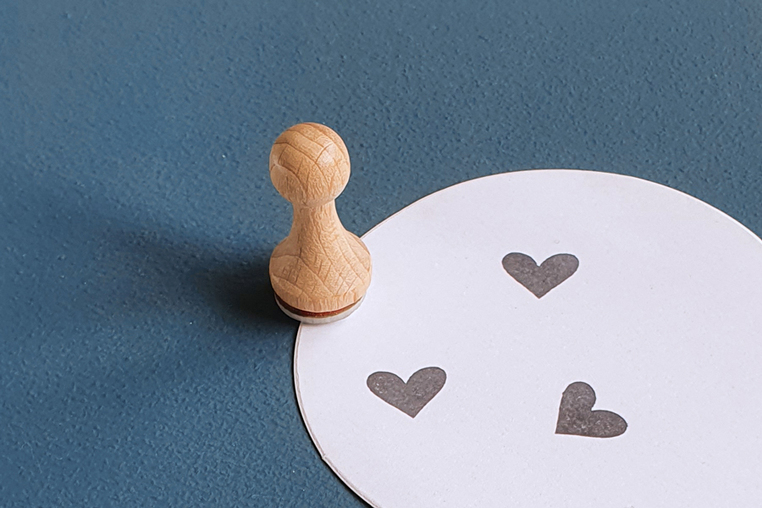 Mini-Stempel Herz