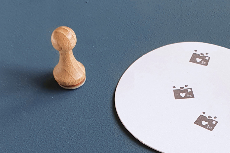Mini-Stempel Herzenspost