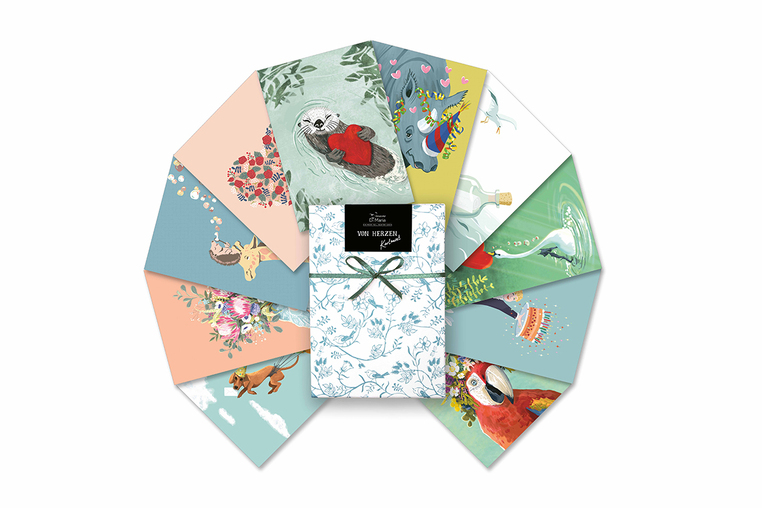 Kartenset Von Herzen