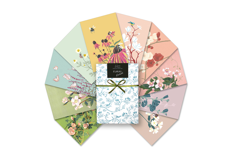 Kartenset Floral