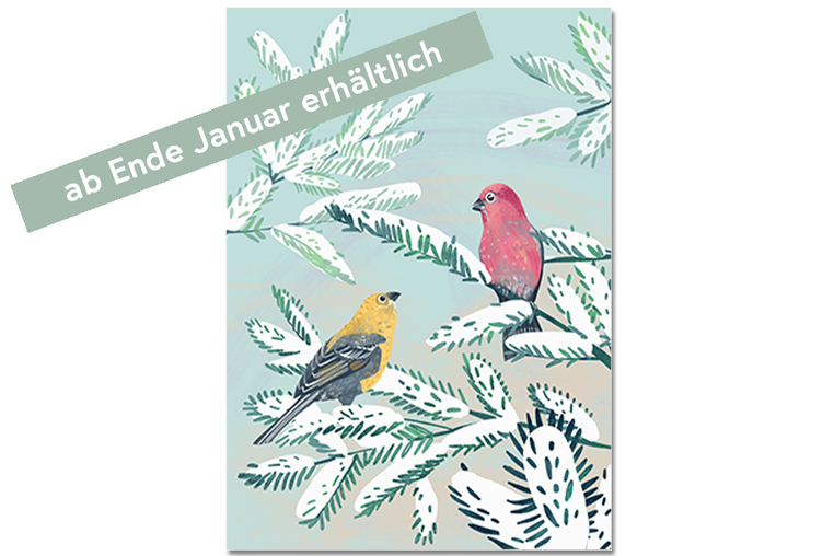 Postkarte Hakengimpel