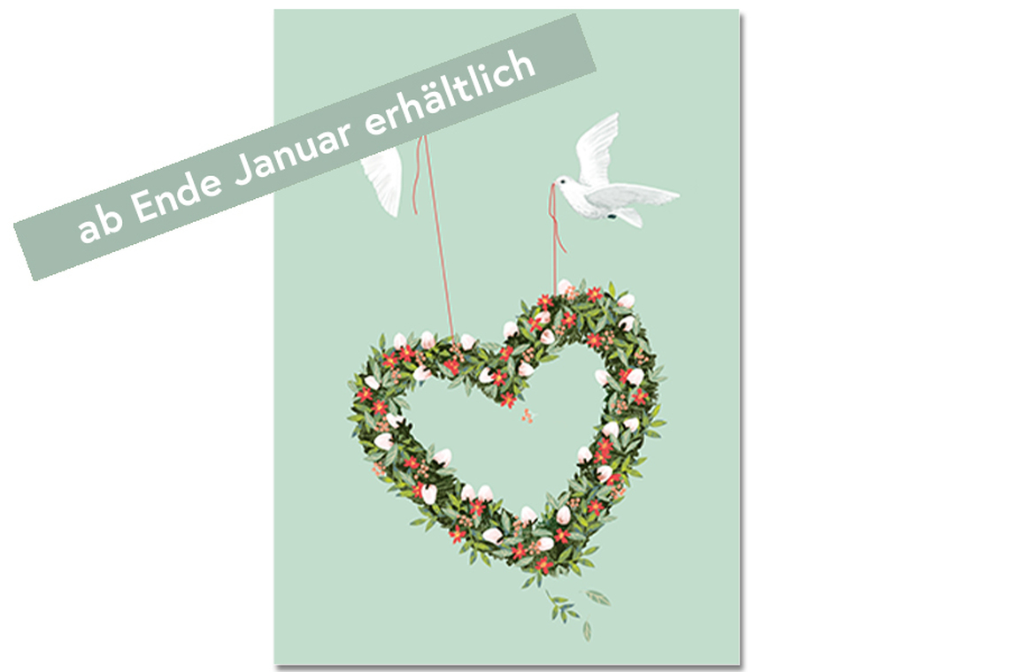 Postkarte Liebesboten