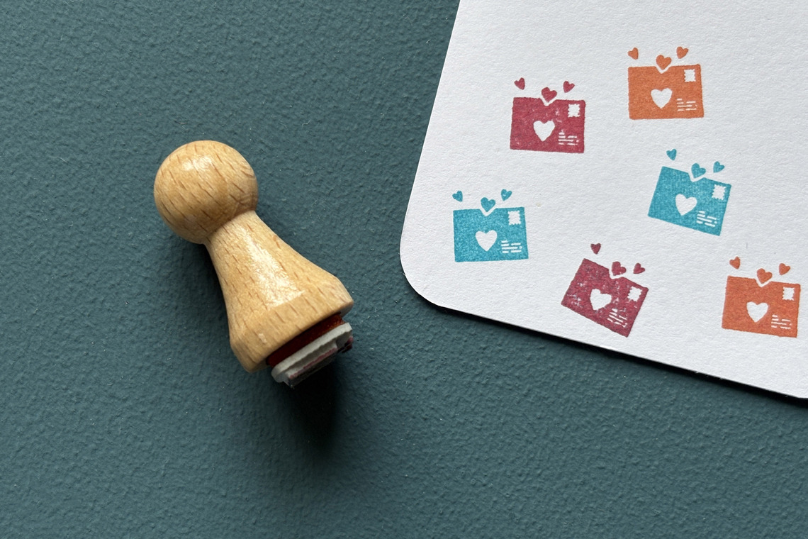 Mini-Stempel Herzenspost