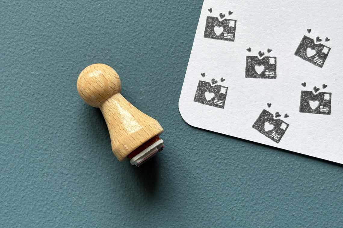 Mini-Stempel Herzenspost