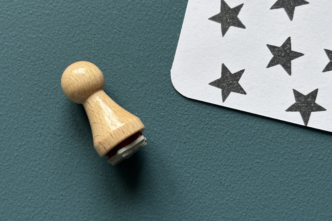 Mini-Stempel Stern