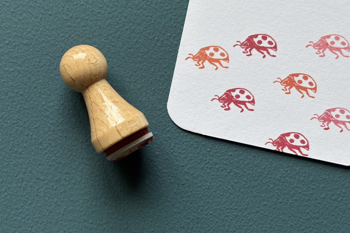 Mini-Stempel Glückskäfer
