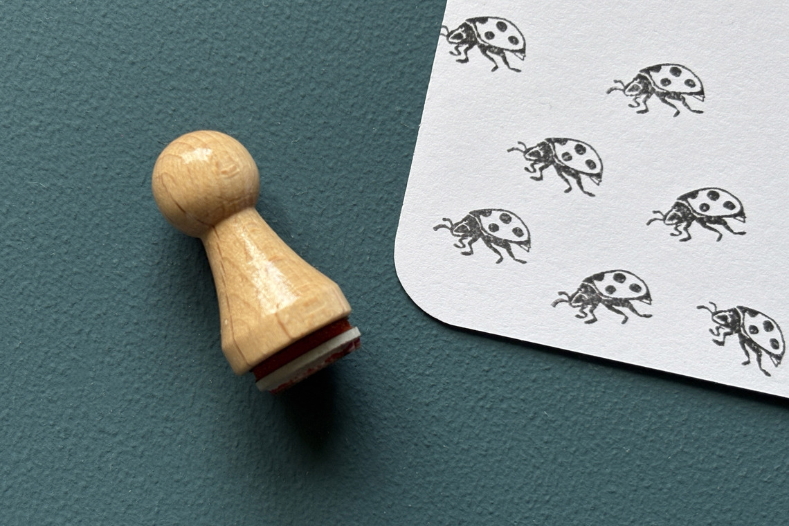Mini-Stempel Glückskäfer