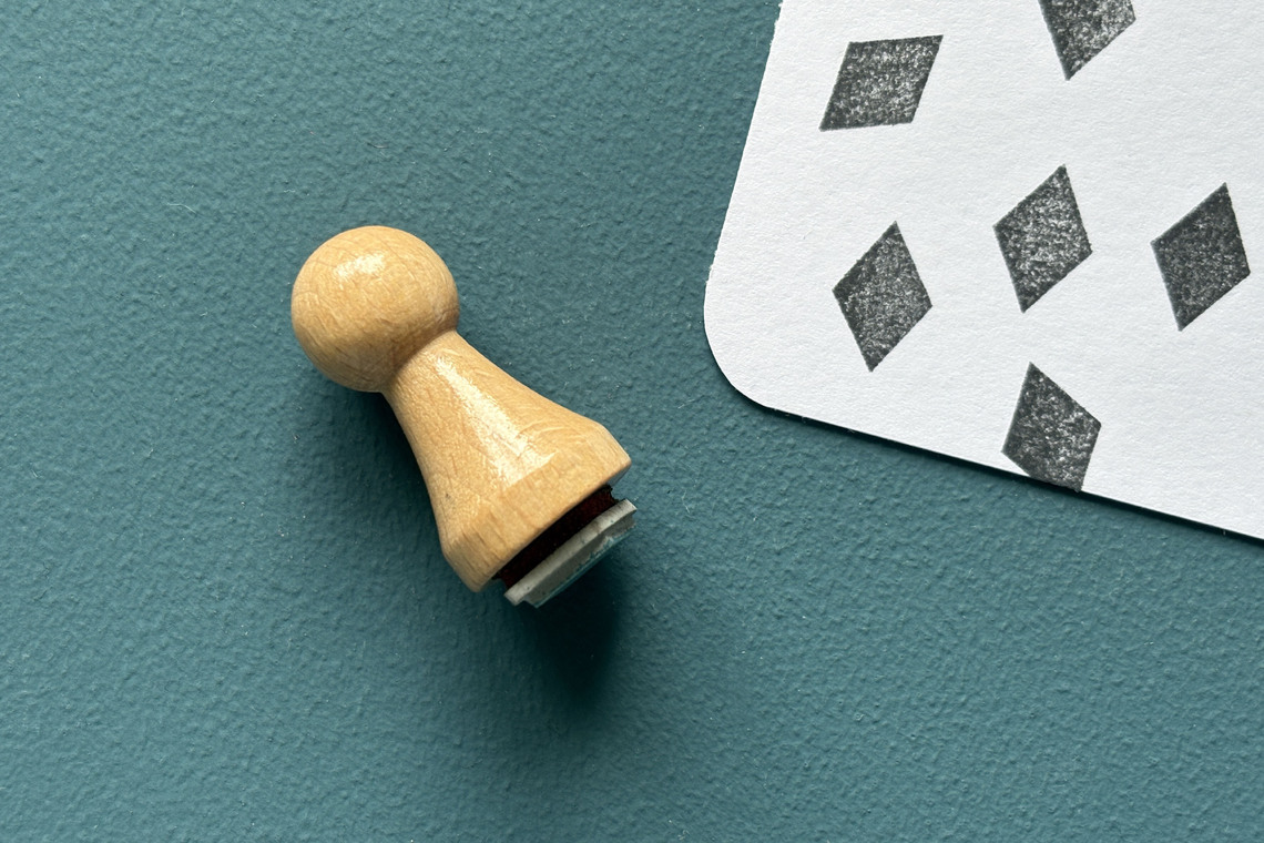 Mini-Stempel Raute
