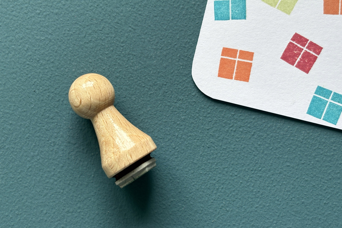 Mini-Stempel Geschenk