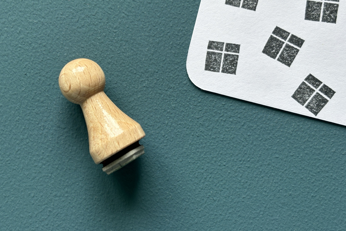 Mini-Stempel Geschenk