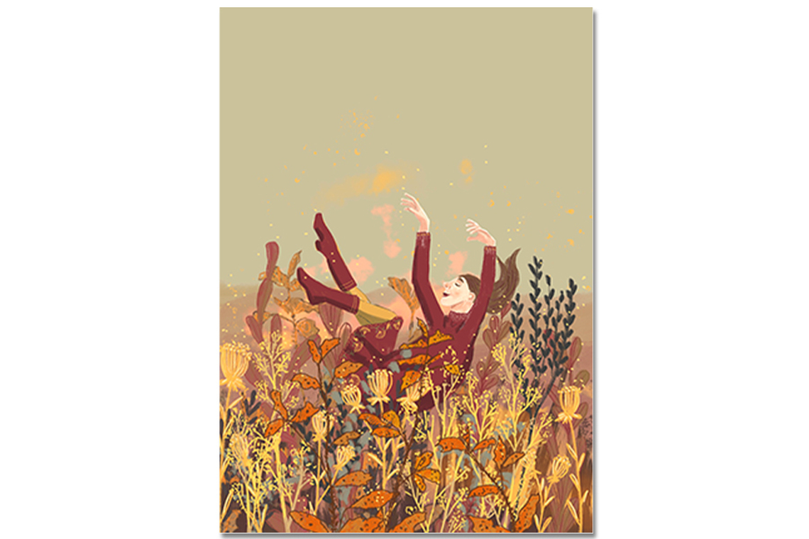 Postkarte Schwerelos