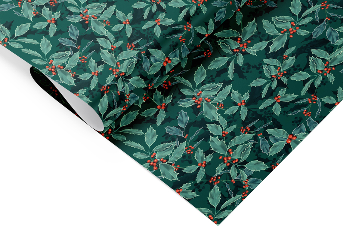 Geschenkpapier Ilex