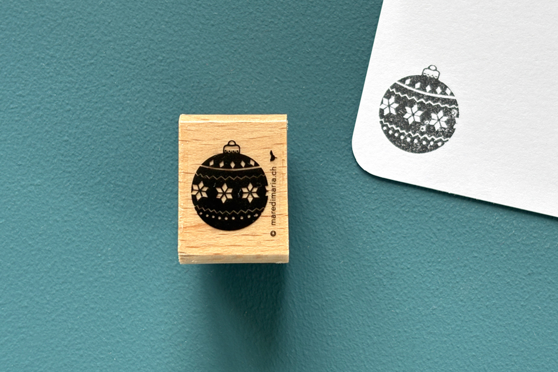 Stempel Christbaumkugel